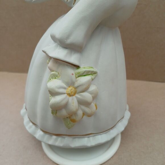 Vintage Kissing Angel Spinning Musical Figurine Made in Japan Little Girl Gift - Picture 6 of 12